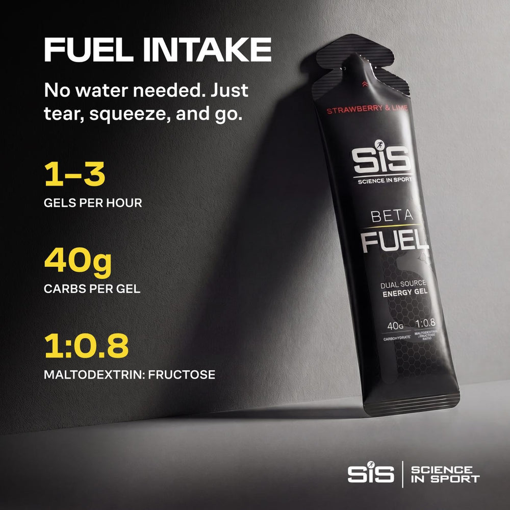 Science in Sport gel en mano durante carrera que facilita alimentación en marcha