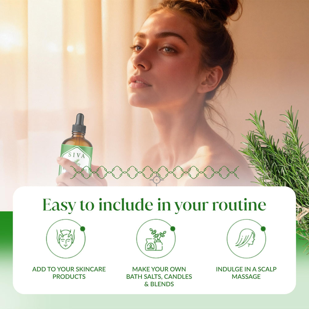 Siva romero mezcla para cabello con aceite portador mejora manejabilidad