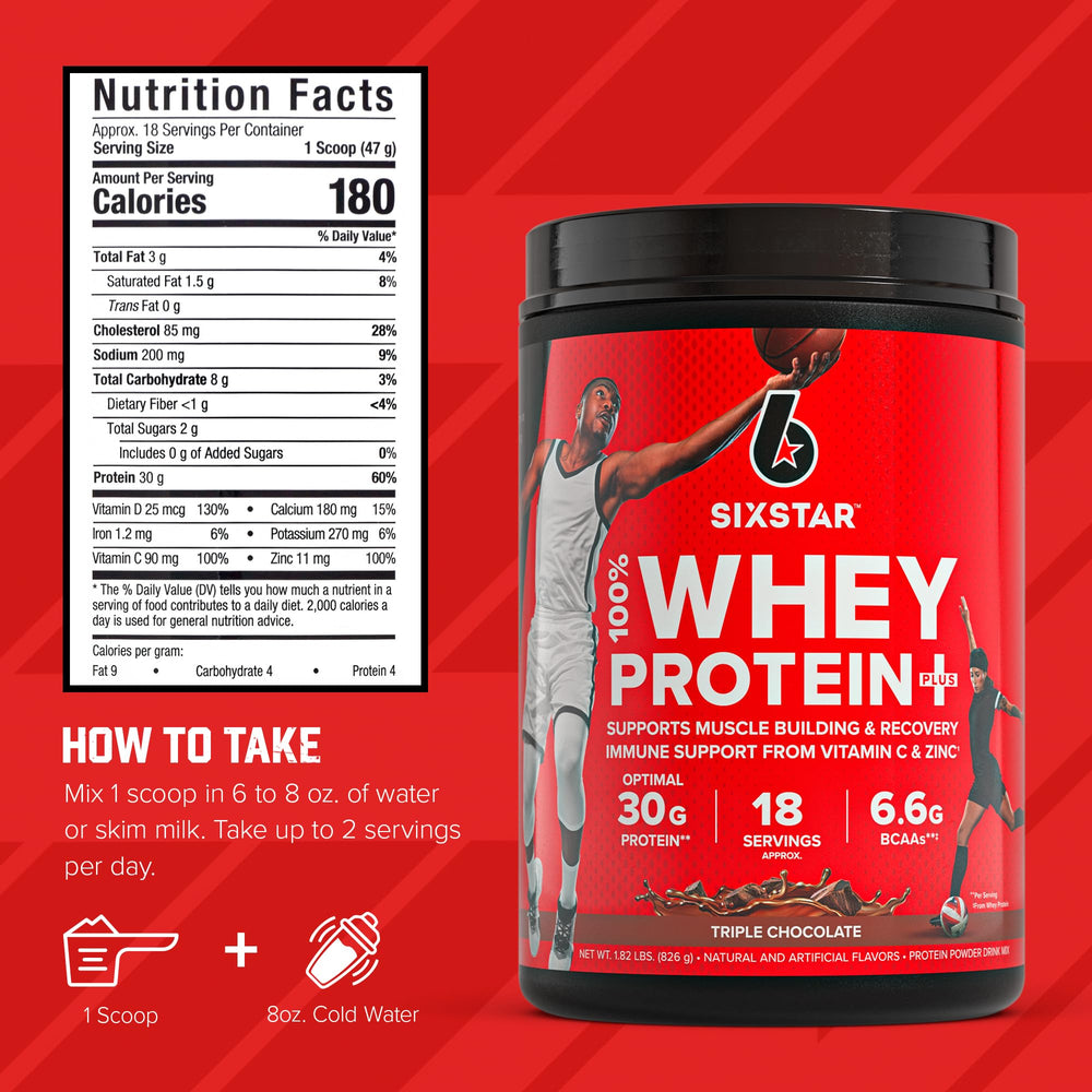 Six Star etiqueta con ingredientes y valores nutricionales para decisión informada