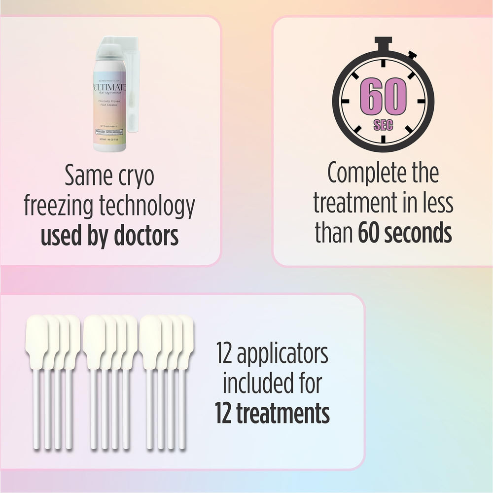 Skin Clinic FREEZE 'n CLEAR comparación de tamaño para evaluar portabilidad