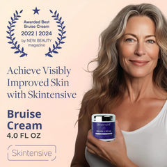 SKINTENSIVE crema aplicada en manos para hidratación y comodidad