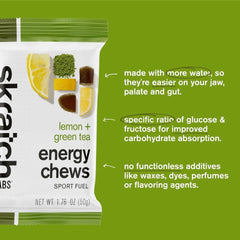 Skratch Labs etiqueta nutricional legible mostrando carbohidratos y nutrientes