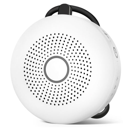 Sleepbox con botones de control para elegir sonidos fácilmente en casa o durante el viaje
