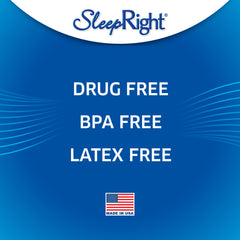 SleepRight etiqueta Made in USA destacando calidad y fabricación nacional