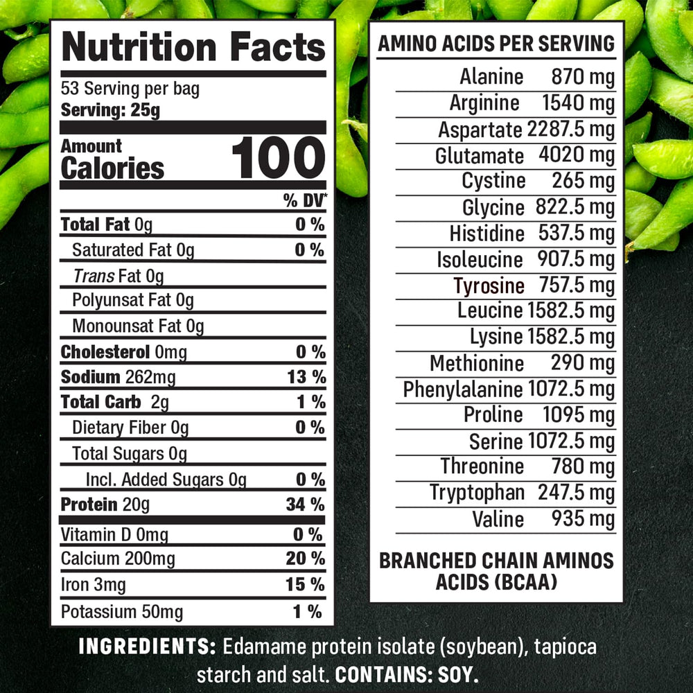 Smart for Life etiqueta nutricional resaltando 20g proteína por porción