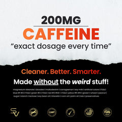 SmarterVitamins frasco junto a taza de café mostrando alternativa más concentrada