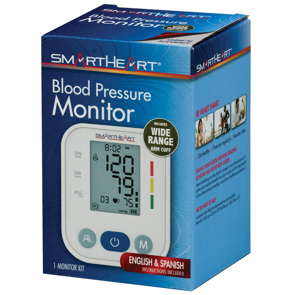 SmartHeart monitor en mesa doméstica mostrando integración en rutina diaria