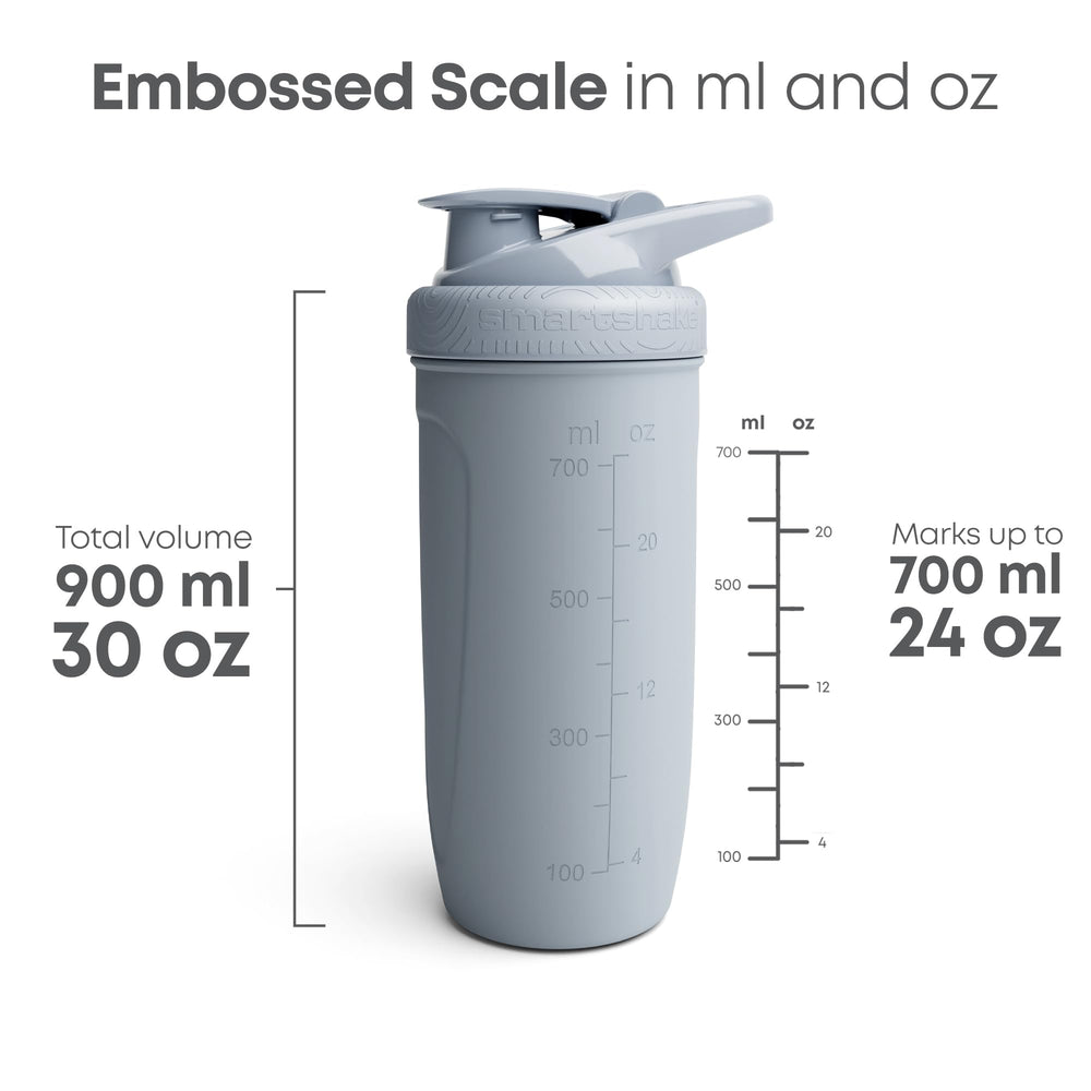Smartshake rejilla mezcladora en acción mezclando proteína sin ruido ni grumos