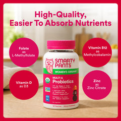 Etiqueta de SmartyPants con lista de nutrientes para claridad informativa