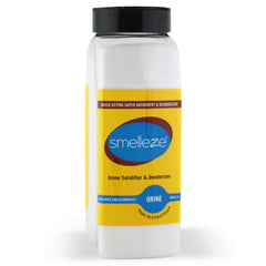SMELLEZE frente del bote mostrando el envase y la marca, solución portátil