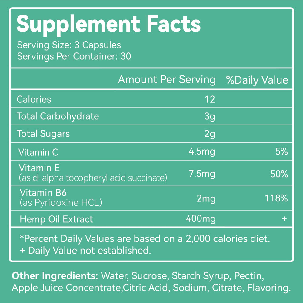 SmildeHeal gomitas de cáñamo, textura suave para masticar en cualquier momento.