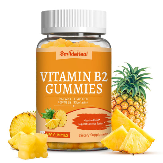 SmildeHeal gominolas de Vitamina B2 en botella, fáciles de tomar a diario