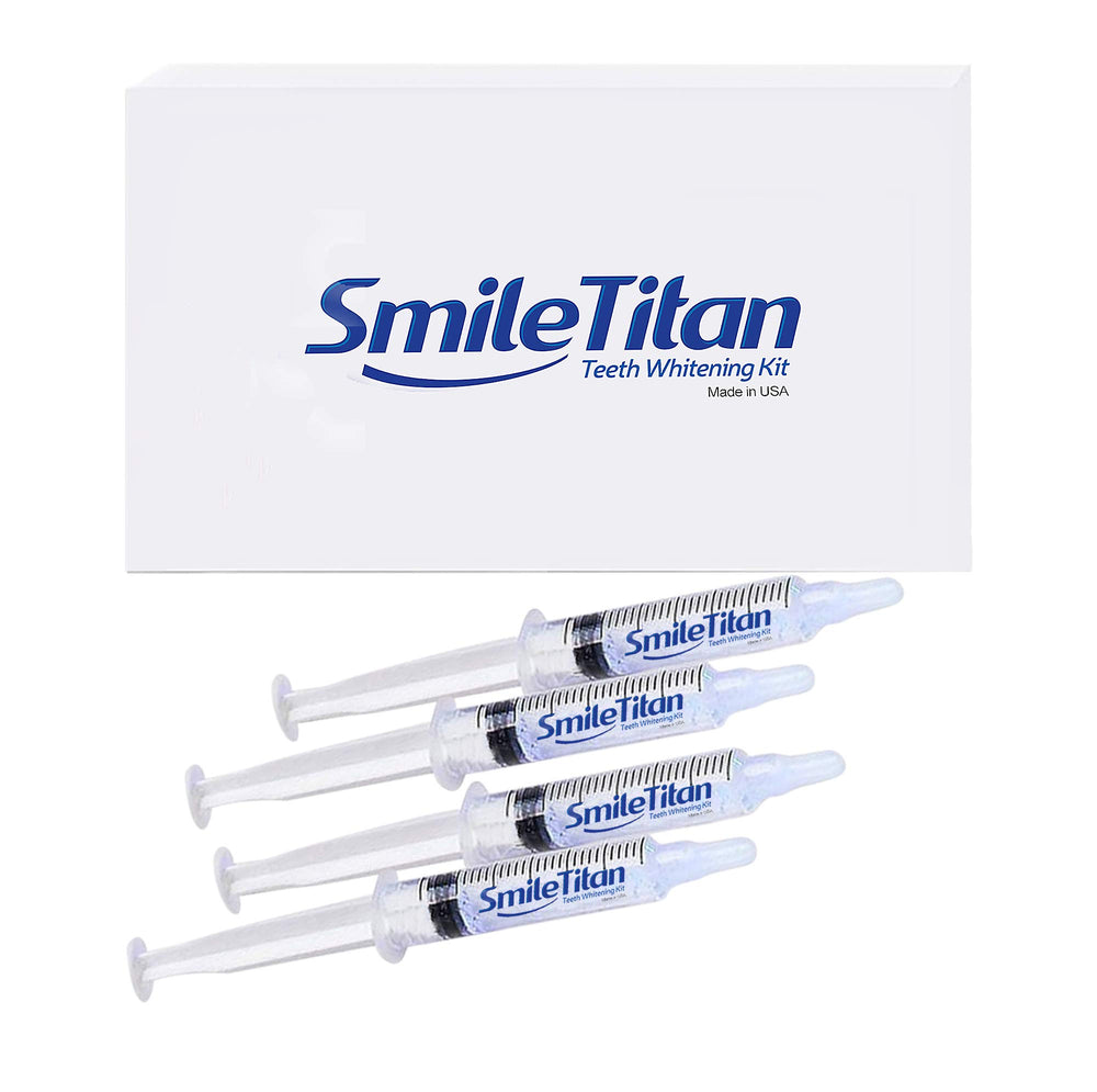 Smile Titan frontal de jeringas recambio y empaque, muestra cantidad y seguridad