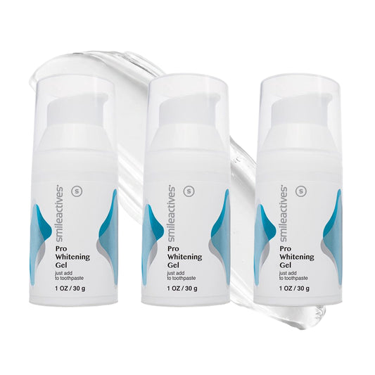 smileactives envase frontal mostrando el diseño y beneficio blanqueador