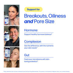 SMNutrition ingredientes clave DIM probióticos y zinc bien visibles