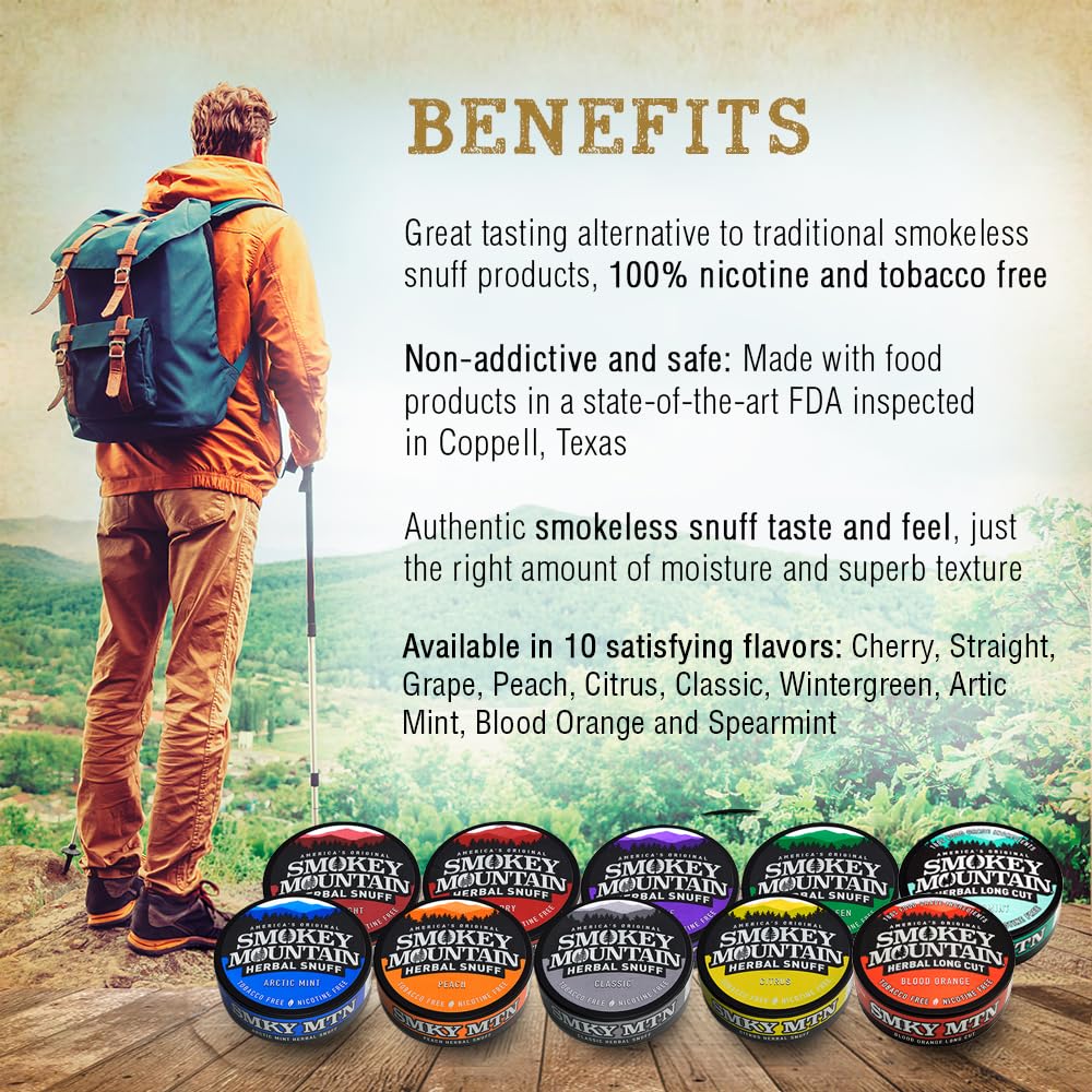 SMOKEY MOUNTAIN – persona usando el producto, comodidad y discreción