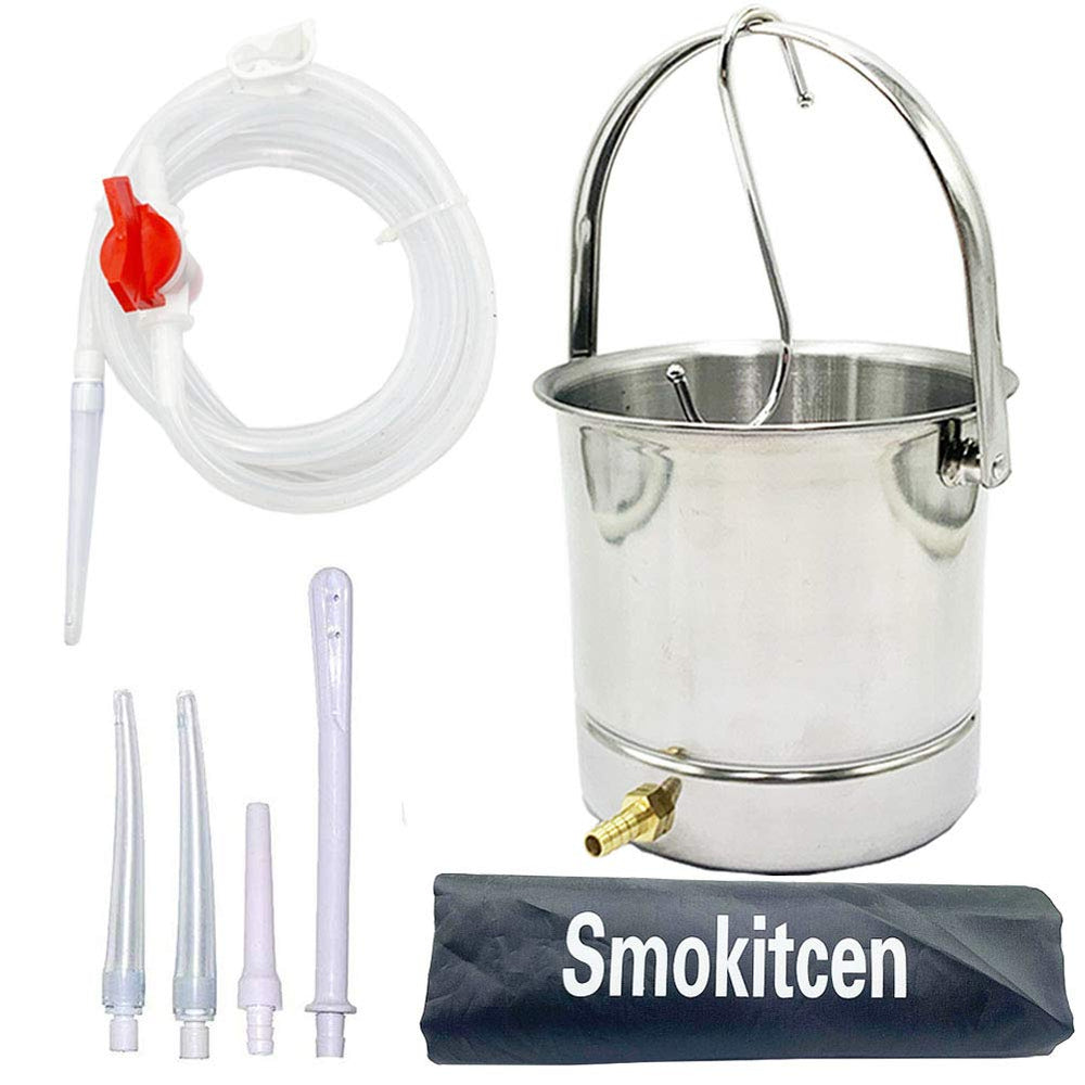 Smokitcen cubeta frontal acero inoxidable, fácil limpieza y durabilidad