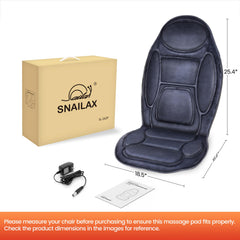 Snailax en sillón reclinable durante descanso, combina calor y vibración