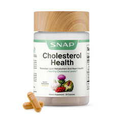 Snap Supplements frente del envase mostrando diseño y beneficios