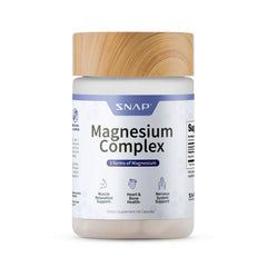 Snap Supplements frasco frontal mostrando diseño y ventaja de dosis simple