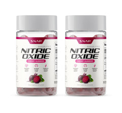 Snap Supplements gominolas remolacha frontal mostrando envase y beneficio conveniencia