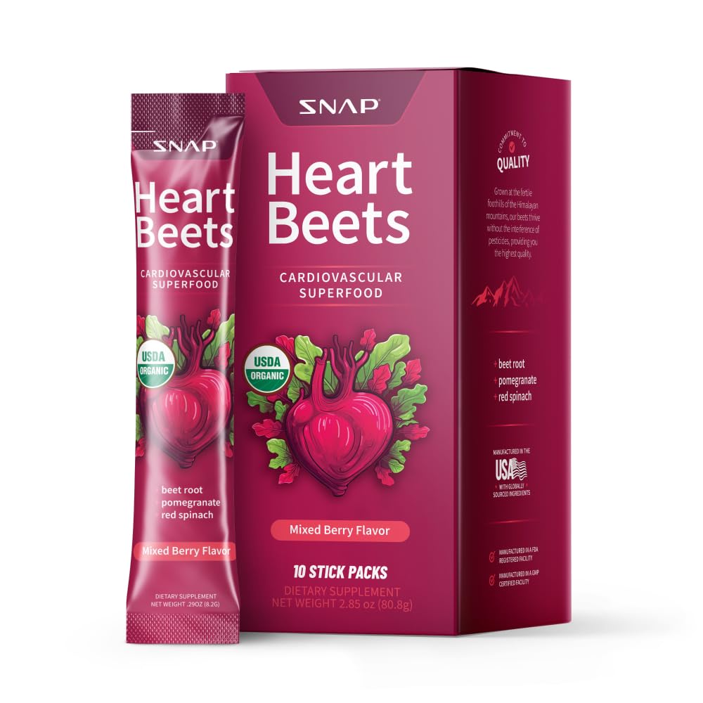 Snap Supplements frente del paquete mostrando diseño y cantidad, beneficio: portátil
