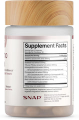 Snap Supplements sello GMP en etiqueta que indica fabricación segura y probada