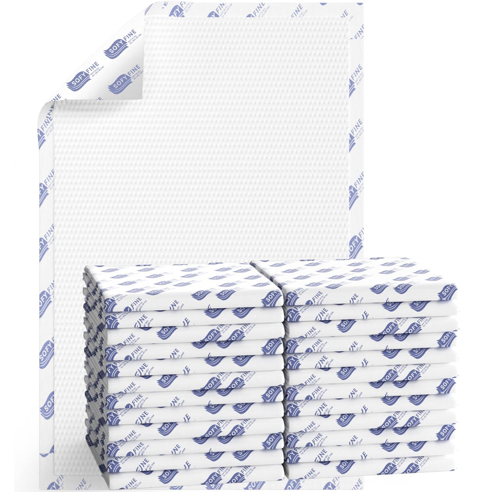 SOFYFINE paquete frontal mostrando 10 almohadillas y tamaño 57x36 para protección amplia