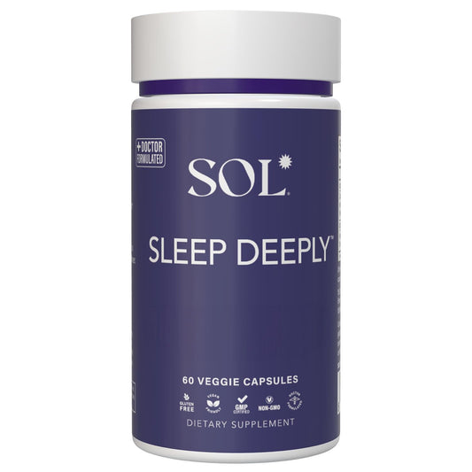 Sol Nutrition cápsulas sin melatonina para descanso natural y tranquilo.