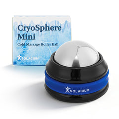 Solacium CryoSphere Mini vista frontal mostrando diseño compacto y bola de acero