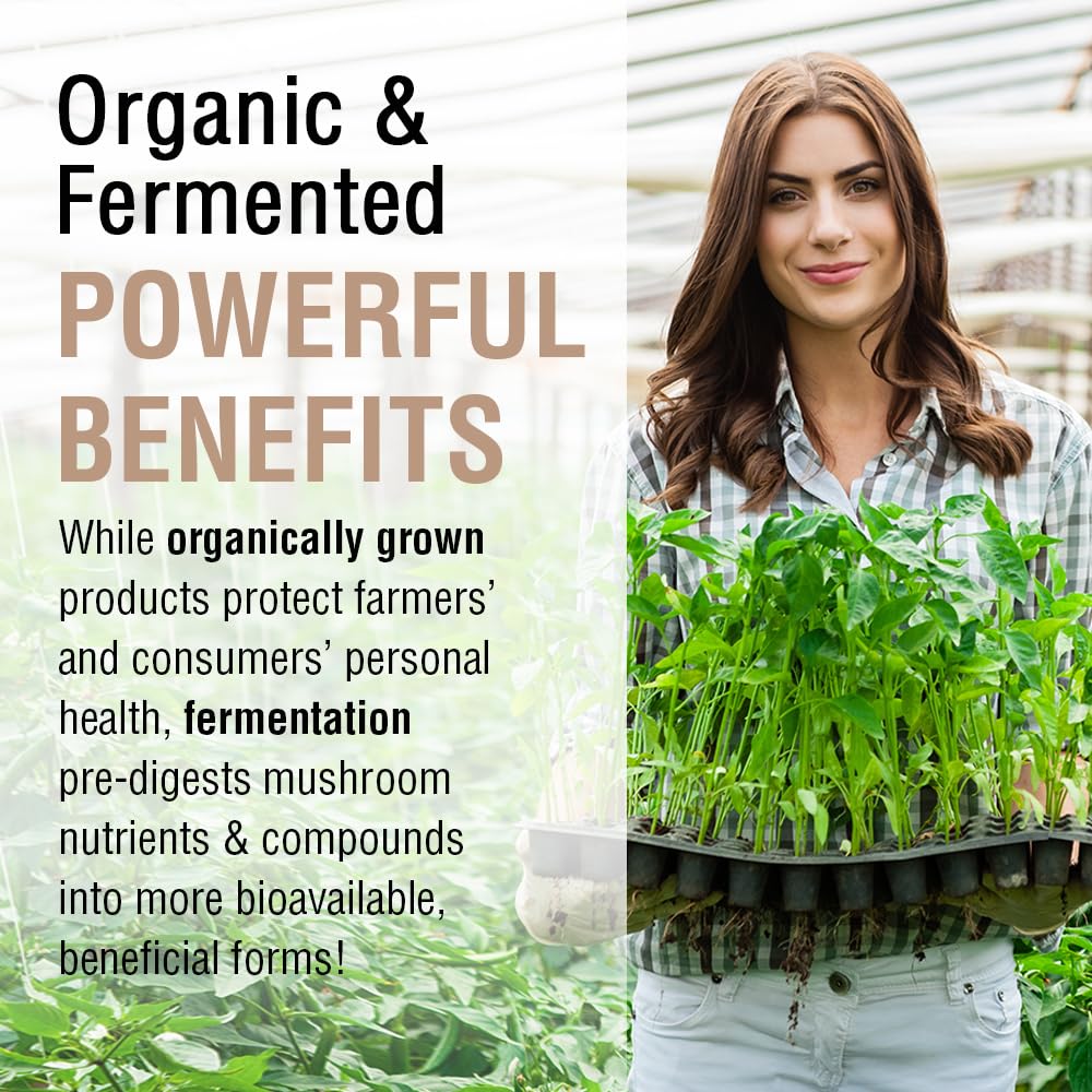 SOLARAY Cultivo orgánico certificado y vegano en cápsulas.