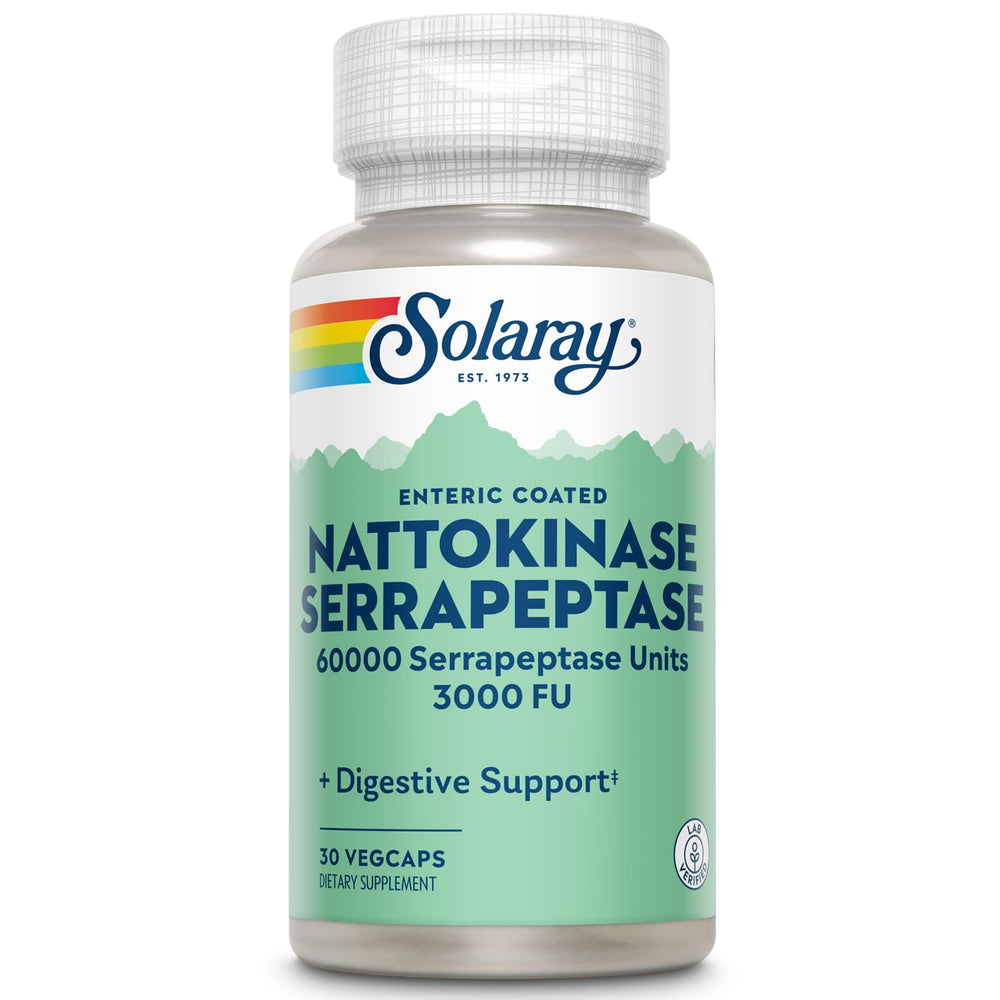 SOLARAY frasco frontal del producto mostrando la etiqueta y beneficios