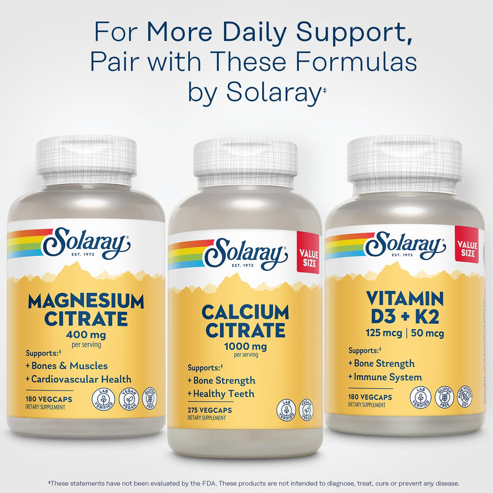 Solaray Magnesium Citrate: mezcla herbal de alfalfa, berro y perejil