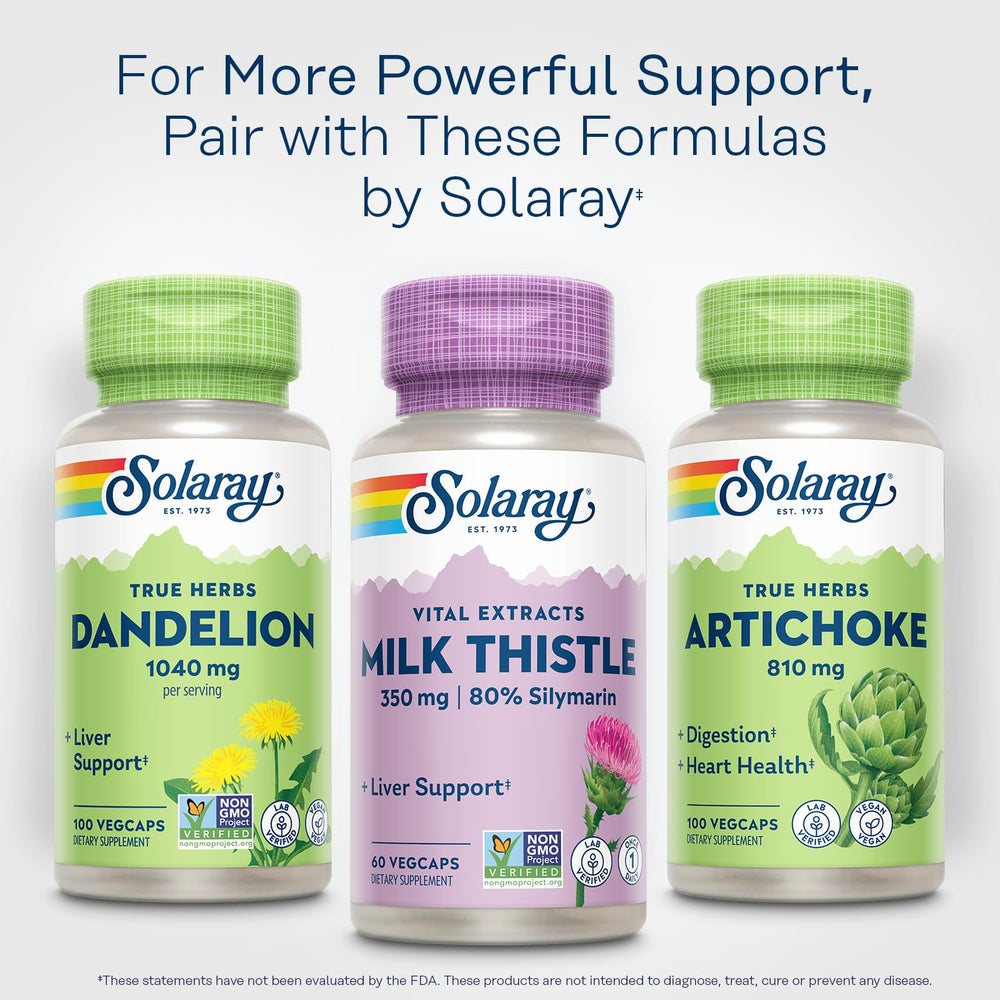 SOLARAY 60 porciones vegano: cápsulas aptas para dietas vegetales.