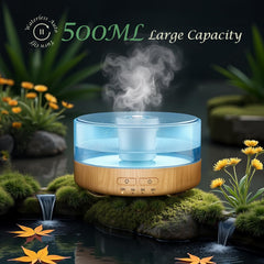 SOLEILHOME difusor junto a esterilla de yoga con luz suave relajante