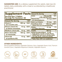 Solgar B-Complejo cápsulas en frasco, formato conveniente para la energía diaria