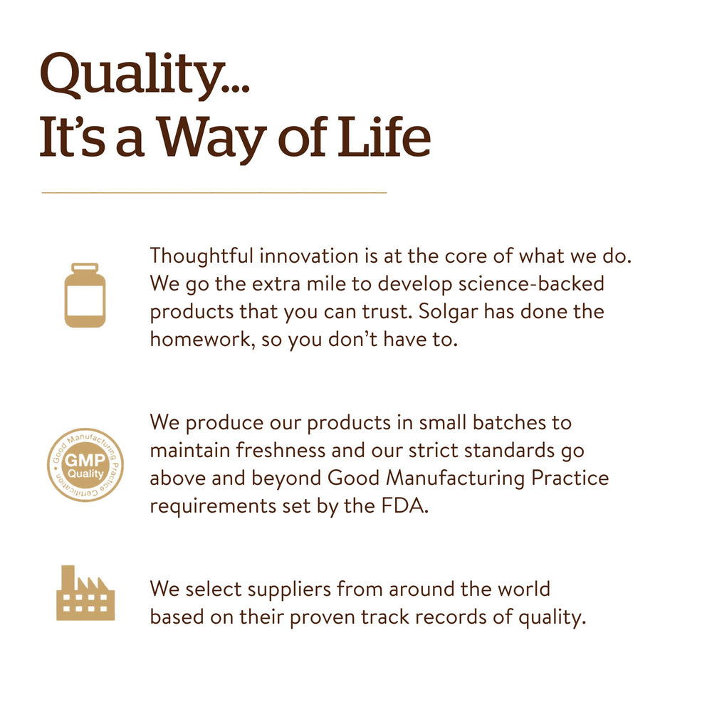 Solgar Complejo-B con Vitamina C, etiqueta kosher y apto para veganos.