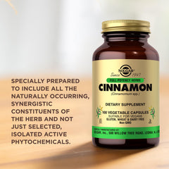 Solgar Canela fácil de llevar, ideal para viajes.