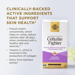 Solgar Cellulite Fighter comparación de tamaño del frasco para referencia