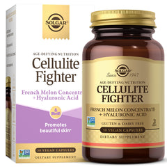 Solgar Cellulite Fighter vista frontal con etiqueta clara y beneficios