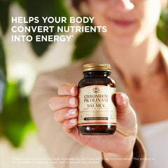 Solgar cromo picolinato 500 mcg – uso diario: complemento para hábitos saludables.