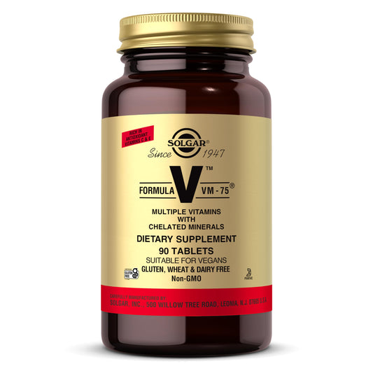 Solgar VM-75 botella, aporta vitaminas y minerales clave para el día