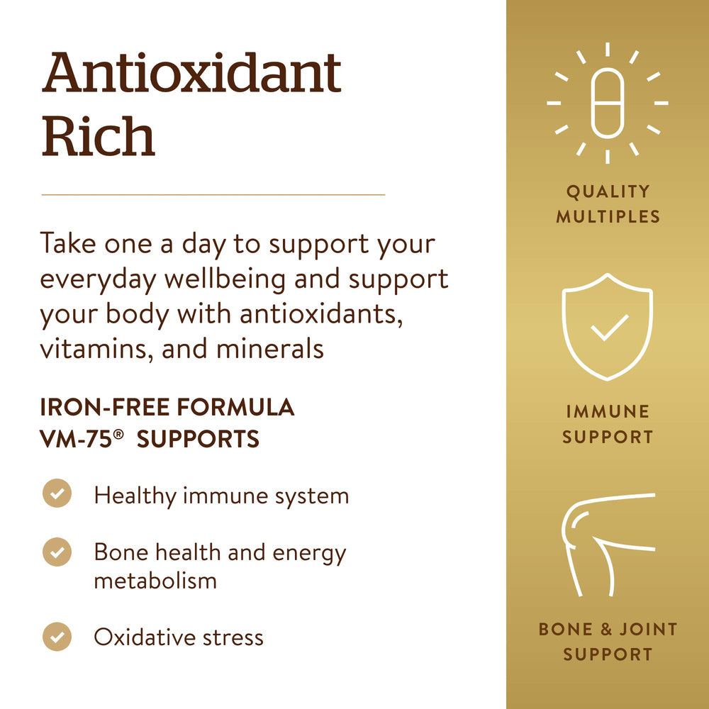 Solgar VM-75: 90 tabletas para uso diario durante 90 días