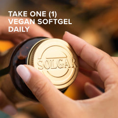 Solgar Vitamin E d-Alpha Tocopherol and tocopherols ingredients closeup.