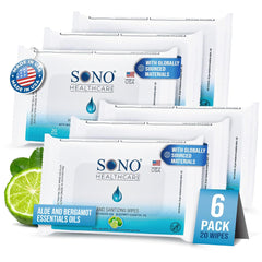 SONO pack frontal mostrando 6 paquetes, fácil transporte y suministro
