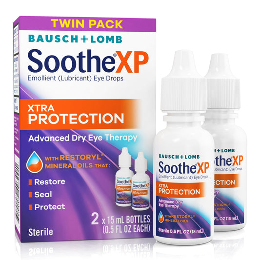 Soothe XP frente del envase mostrando el nombre y beneficio de protección prolongada