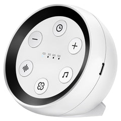 SoundMe vista frontal del dispositivo mostrando controles y diseño portátil