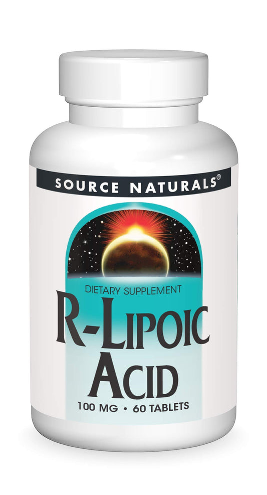 Source Naturals Ácido R-Lipoico 100 mg, tabletas para uso diario