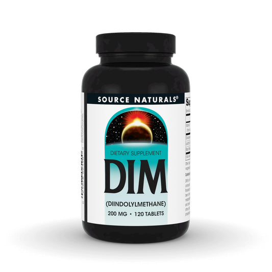 Source Naturals botella frontal mostrando 120 tabletas y beneficios de formulación