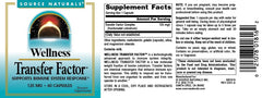 Source Naturals etiqueta nutricional legible con instrucciones y ingredientes